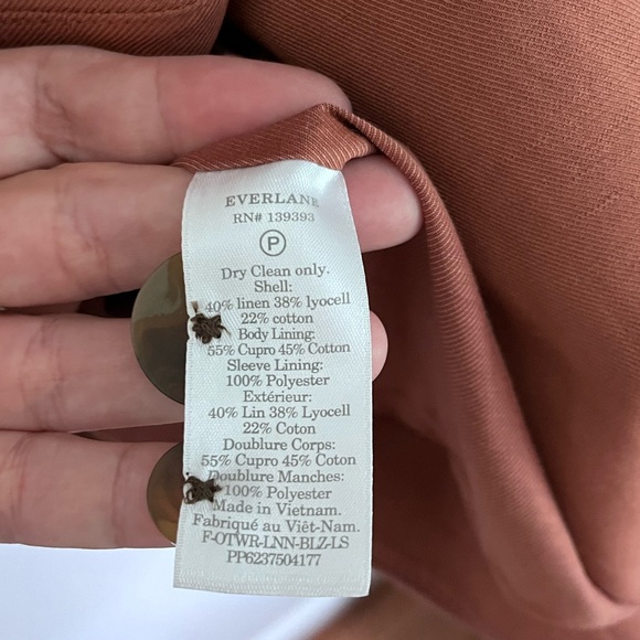 Everlane Terracotta Oversized Blazer - Picture 5 of 7